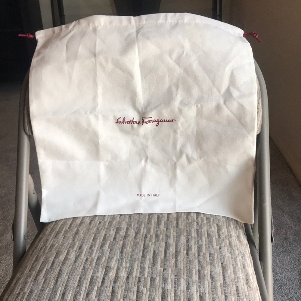 Salvatore Ferragamo 16x16 great conditions dust bag.